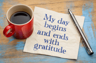 My day begins and ends with gratitude