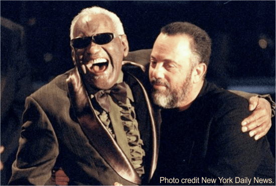 The late Ray Charles mentored Billy Joel, focusing on strengths.