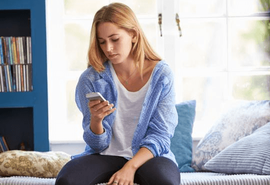 stressful times woman text
