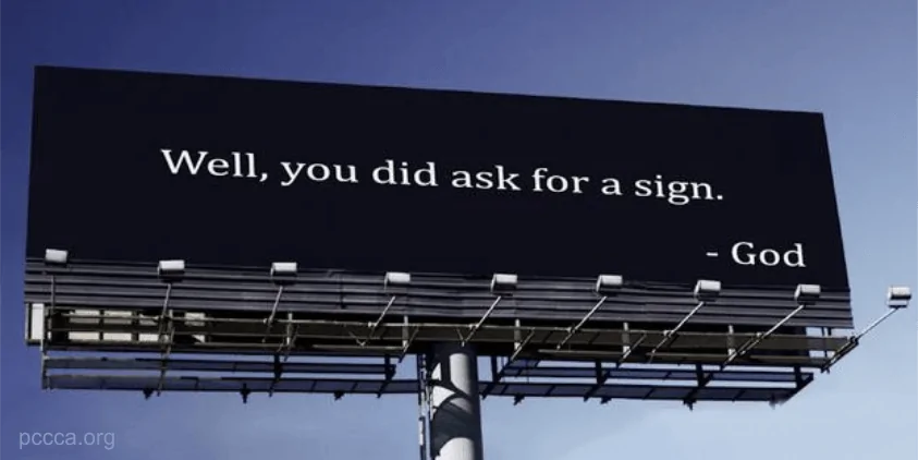 use writing to create your life - sign from God https://pccca.org